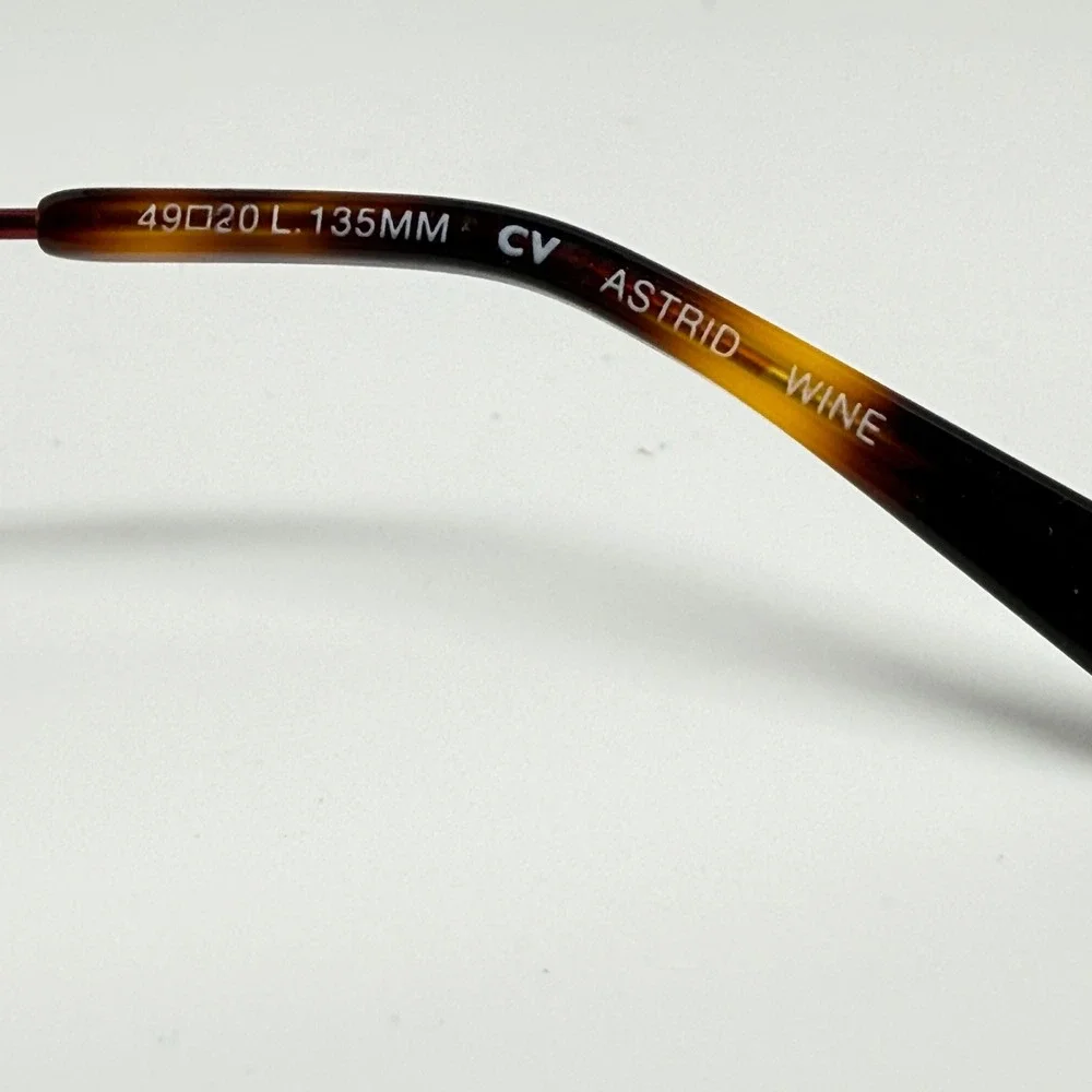 BCBGMAXAZRIA Astrid Wine Round Eyeglasses‎ Frame Stainless Steel Tortoiseshell